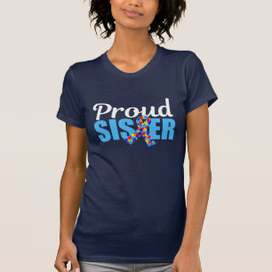 T-shirt Soeur fière d'autisme