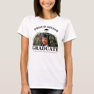 T-shirt Sœur fière de la finissante senior