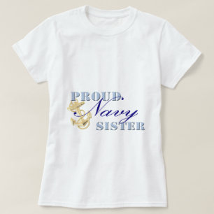 T-shirt Soeur fière de marine