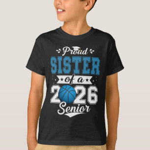 T-shirt Sœur fière d'un senior Sketll promotion 2026 _1