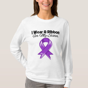 T-shirt Soeur - je porte le ruban pourpre