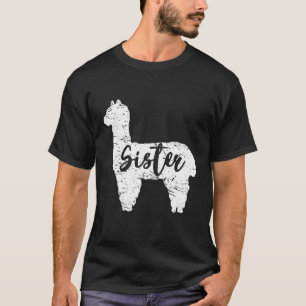 T-shirt Soeur Llama Cute Alpaca Amoureux des animaux Llama