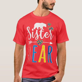 T-shirt Soeur Ours Sensibilisation sur l'autisme Chemise A