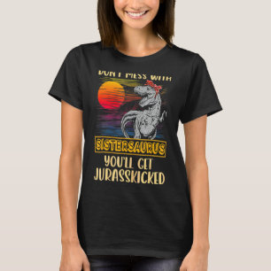 T-shirt Soeur Rex Dinosaures Maman Saurus