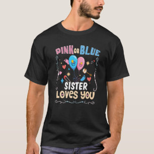 T-shirt Soeur rose ou bleu vous aime mieux résister jamais