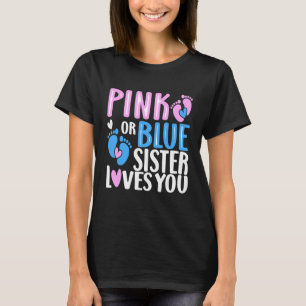 T-shirt Soeur Rose Ou Bleue Vous Aime Sexe Révéler 3
