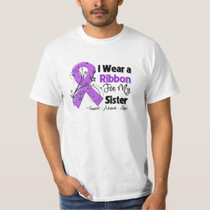 T-shirt Soeur - ruban de Cancer pancréatique