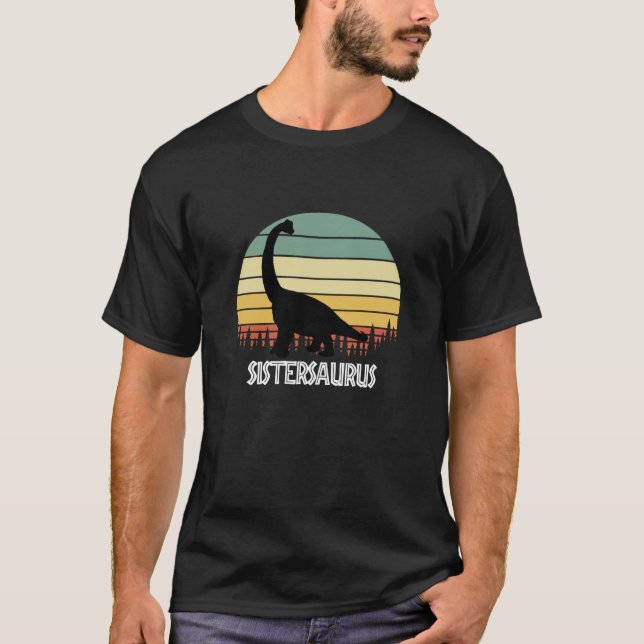 T-SHIRT SOEUR SAURUS SOEUR SAURUS SOEUR DINOSAUR (Devant)