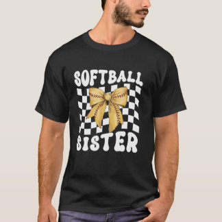 T-shirt Soeur Soeur Coquette Jeu Jeu Jeu Jour Sports Amour