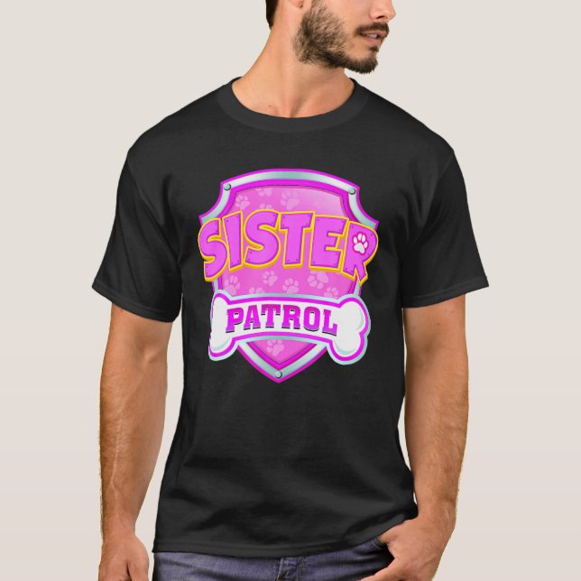 T-shirt Soeur Soeur Patrol Chien Maman, Papa Pour Hommes F (Devant)