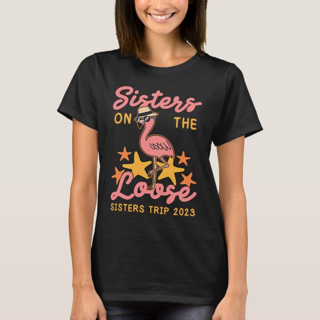 T-shirt Soeurs sur le voyage des Soeurs Loose 2023 Vacatio (Devant)