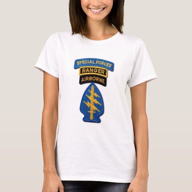 T-shirt SOF SFG SOC des bérets verts SF de groupe de (Devant)