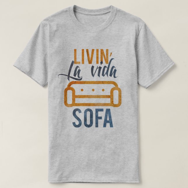 T-shirt Sofa de vida de La de Livin (Design devant)