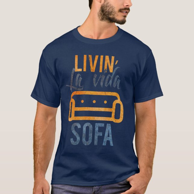 T-shirt Sofa de vida de La de Livin (Devant)