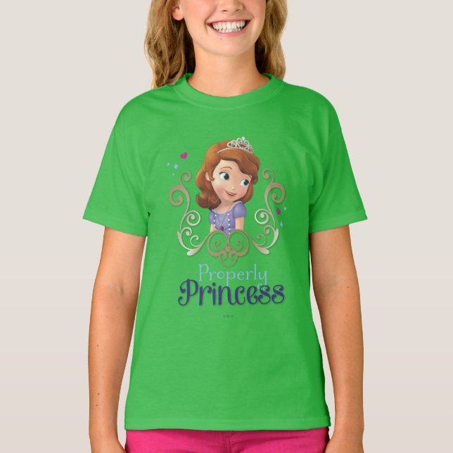 T-shirt Sofia : Correctement Princesse (Devant)