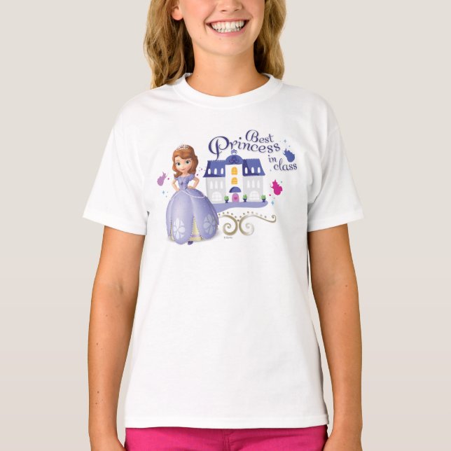 T-shirt Sofia : Meilleure princesse en classe (Devant)