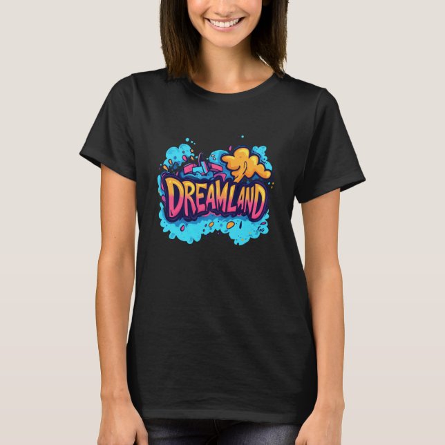 T-shirt Soft Dreams in Dreamland for a Serene Night (Devant)