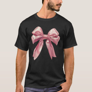 T-shirt Soft Girl Era Bow Cowgirl Pink Coquette Preppy Gir