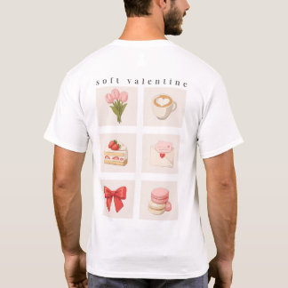 T-shirt Soft Valentine Aesthetic Mood Board Shirt 