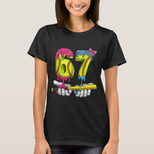 T-shirt Softball 67 Crème Glacée Drip Six Sept Garçons Drô