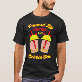 T-shirt Softball Boba Drink For Softball Catcher Pitcher P