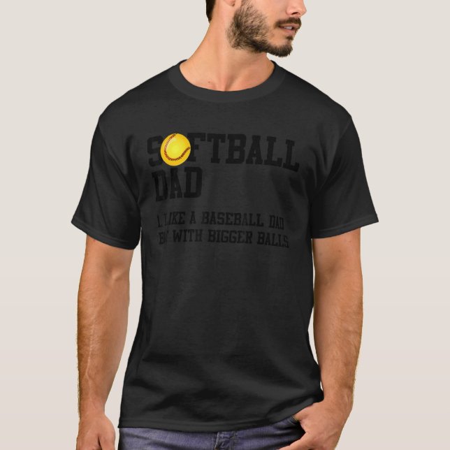 T-shirt Softball Dad Definition   (Devant)