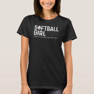 T-shirt Softball Girl Définition Fun Softball Sassy Player