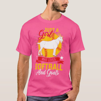 T-shirt Softball Juste Une Fille Qui Aime Le Softball Et L