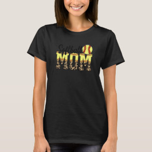 T-shirt Softball Maman Femme Ball Maman mignonne Lettre