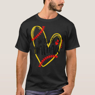 T-shirt Softball Mamaw Softball Heart