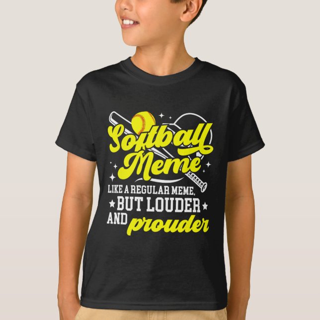 T-shirt Softball Meme Definition Meme Of A Softball Player (Devant)