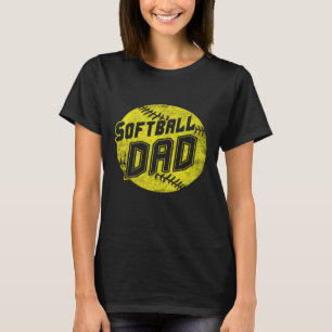 T-shirt Softball Papa Fastpitpitch Fête des pères