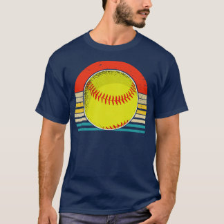 T-shirt Softball rétro art vintage softball amateurs de so