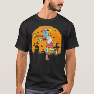 T-shirt Softball Zombie Catcher Halloween Costume Party