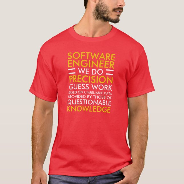 T-shirt Software Engineer - RÉSEAU (Devant)