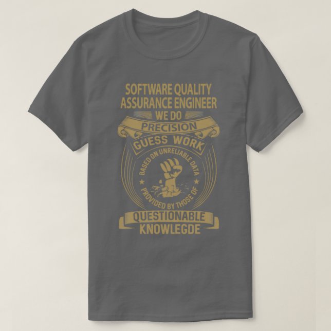 T-shirt Software Quality Assurance Engineer Nous faisons P (Design devant)