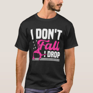 T-shirt Soie aérienne yoga Je ne tombe pas Je tombe Aérial