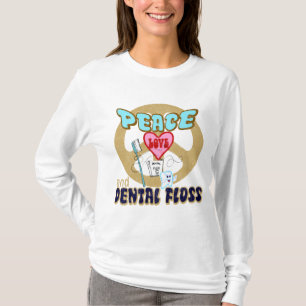 T-SHIRT SOIE DENTAIRE D'AMOUR DE PAIX
