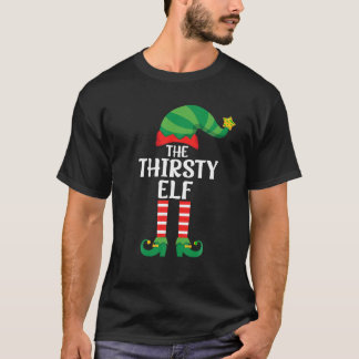 T-shirt Soif Elf Correspondant Famille Groupe Noël