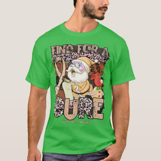 T-shirt Soin de noël léopard de sensibilisation à l'utérus