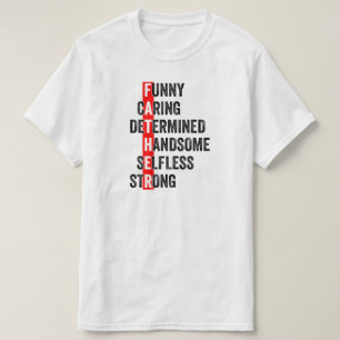 T-shirt Soins amusants Acrostique Anniversaire ou Fête des