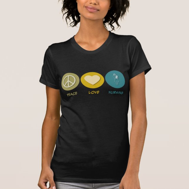 T-shirt Soins d'amour de paix (Devant)