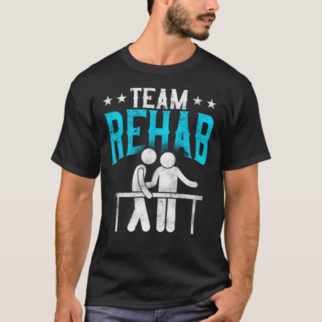 T-shirt Soins de réadaptation de l'équipe de l'Assistant T (Devant)