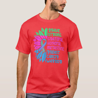 T-shirt Soins de sensibilisation au cancer du sein métasta