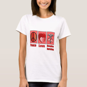 T-shirt Soins d'hospice d'amour de paix--Cadeaux