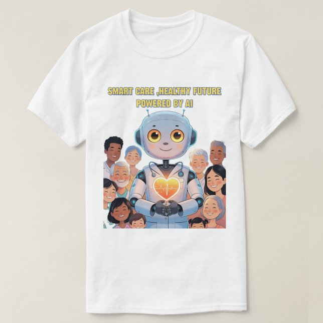 T-shirt Soins intelligents, une vie heureuse (Design devant)