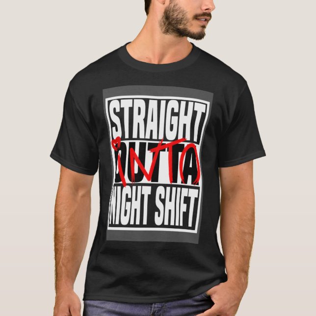 T-shirt Soins Nuit Couche Nourrir Soins aux personnes âgée (Devant)
