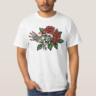 T-shirt Soins personnels pour Roses rouges