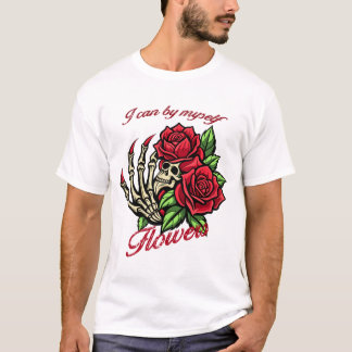 T-shirt Soins personnels pour Roses rouges