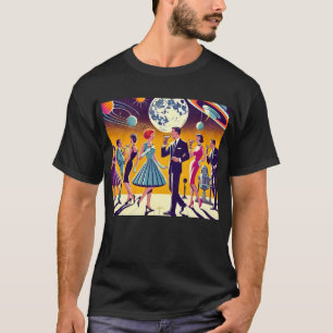 T-shirt Soirée Cocktail Espace Années 60 Milieu du Siècle
